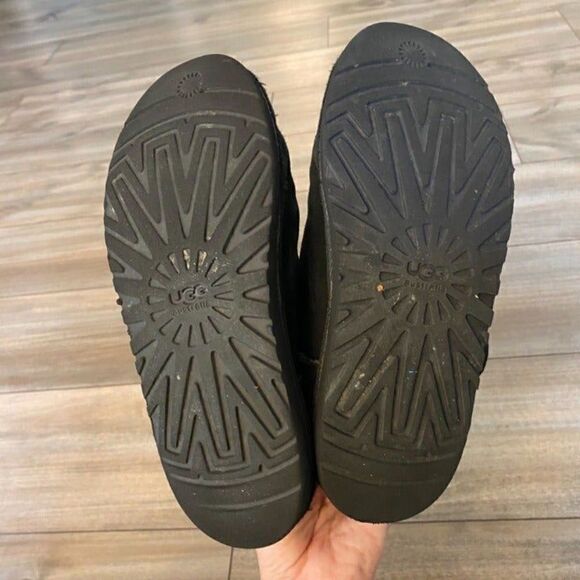 Ugg Black Mid Fur Lined Boots Women 5‎ - Picture 7 of 7